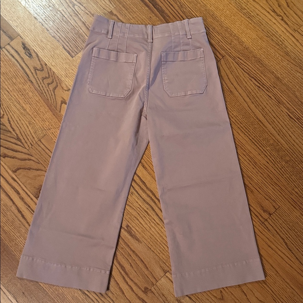 NWT LC Lauren Conrad dusty pink Wide-Leg Crop Pants - Picture 4 of 4